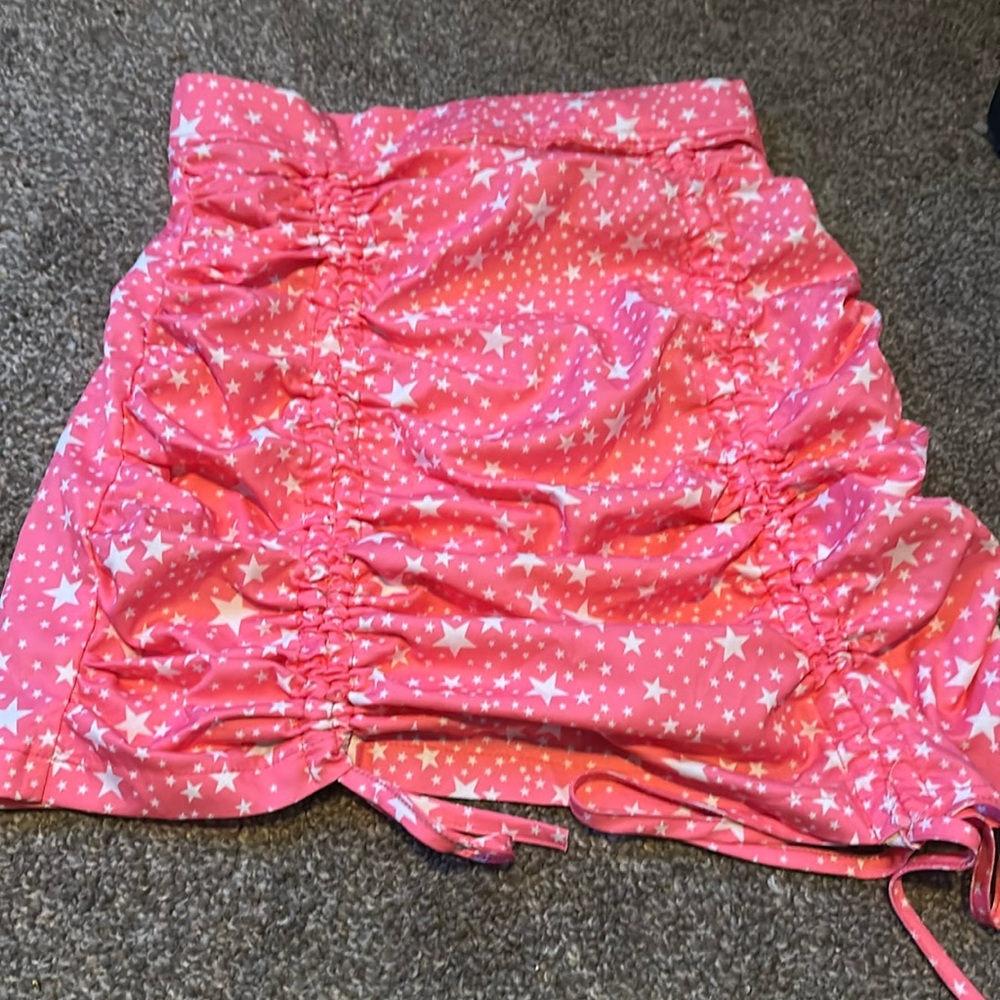 SHEIN pink star skirt